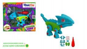 DINOSSAURO PLAST 18CM DESMONTAVEL 6310