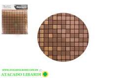 ADESIVO DECORATIVO 30X30CM PASTILHA BRONZE HD81218