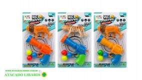 BLISTER PISTOLA LANCA DARDO 16CM 4PCS MD20494