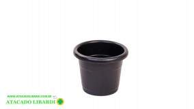 VASO PLAST 12CMX8CM N12 PRETO 780