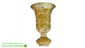 VASO DECORATIVO VIDRO 12X19CM F221722