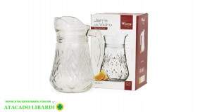 JARRA VIDRO 1300ML DEC SAMANTHA VDA11011