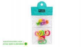 ELASTICO P/CABELO 12PCS PIRANHA P/CABELO C/6 COLOR F695