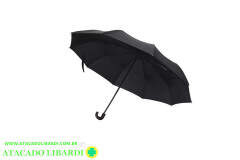 GUARDA CHUVA MINI PRETO CABO CURVO JMD003