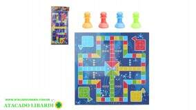 JOGO LUDO TRILHA C/TABULEIRO 18PCS WB14891