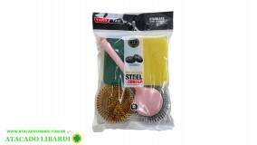 KIT ESPONJA ARAME 4PCS MULTIUSO BA28808