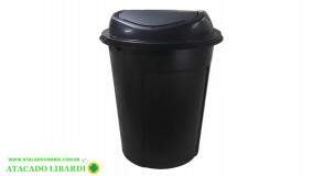CESTO MULTIUSO PLAST 60L PRETO BASCULANTE 255