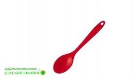 COLHER CULINARIA SILICONE 27CM VERMELHO ECO24063