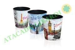 LIXEIRA CESTO PLAST 10L DEC CIDADE 25218