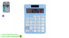 CALCULADORA 12 DIG COLOR HE85508