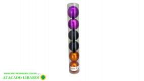 BOLA TUBO 8CM 6PCS FOSCA COLORIDA  48191011