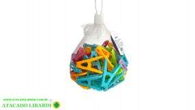 PRENDEDOR PLASTICO 50UNI COLOR HU71899