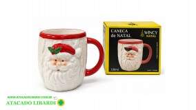 CANECA CERAM 300ML 10CM NATAL NOEL NTW50022