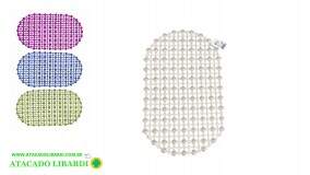 TAPETE BOX 35X63CM OVAL PVC COLOR GL0237
