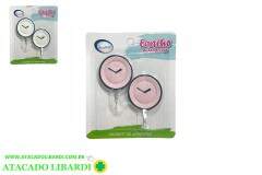 GANCHO PAREDE ADESIVO 2PCS PLAST HU55781