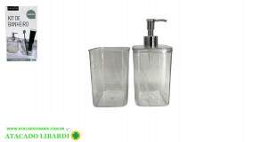 CONJ BANHEIRO 2PCS PLAST FJ90284