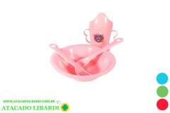 KIT REFEICAO INFANTIL 4PCS C/COPO COLOR CRS1694
