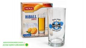 COPO VIDRO 200ML C/6 GREMIO GR2729