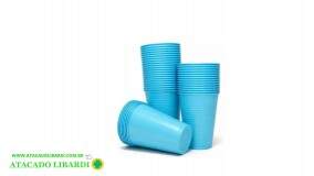 COPO DESCARTAVEL 200ML AZUL 50UNI C-200.01
