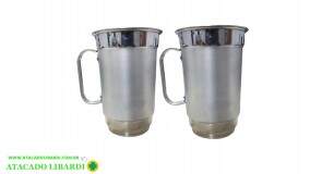 CANECO CHOPP 350ML 2UNI ALUMINIO 56