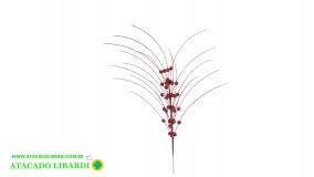 HASTE BOLINHAS 60CM C/GLITTER VERMELHO 99474003