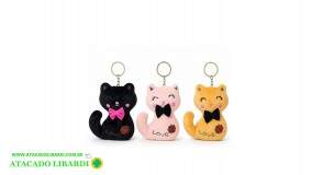 CHAVEIRO GATO 10CM PELUCIA FJ91006