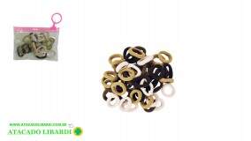 ELASTICO P/CABELO C/20UNI COLOR 31347C