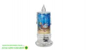 VELA ACRILICO C/BASE LED 4,8CMX10,8CM DEC RMT5516