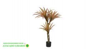 A.DRACENA REAL TOQUE PU C/POTE X51 VERDE VERMELHO 1,05M 55594002