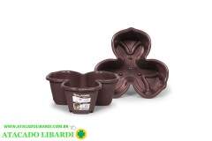 VASO PETALAS EMPILHAVEL 1L CAFE 0595