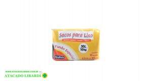 SACO LIXO PCT 10UNI 50L 63X80CM 561