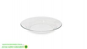 PRATO FUNDO VIDRO 21CM TRANSP VDA06075