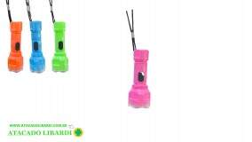 LANTERNA 10CM LED COLOR 12UNI CHA378