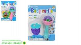 BLISTER CHOCALHO 17CM PLAST 2PCS COLOR BA13762