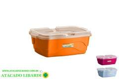 CAIXA MULTIUSO 10L C/TRAVA COLOR 0054