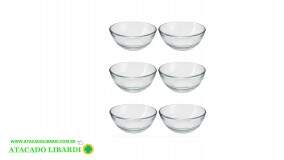 CONJ SOBREMESA 6PCS 170ML VIDRO BM7806