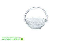 BOMBONIERE VIDRO 15X7CM C/ALCA VDA07077