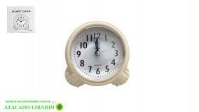 RELOGIO DESPERTADOR 10CM PLAST RED COLOR SDYX8006