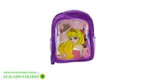 MOCHILA INF FEMININA 36X27CM PRINCESA MIF537513