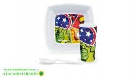 KIT PRATO  C/TALHER E COPO INF COLOR 8604H