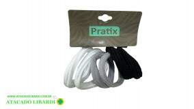 ELASTICO P/CABELO 6UNI PRETO/PRETO F074