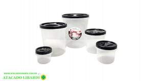 CONJ POTE PLAST MANTIMENTO 5PCS RED C/ROSCA 3628