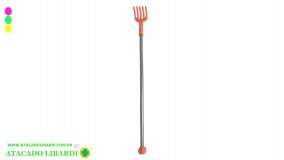 COCADOR PLAST CROMADO 44CM MAOZINHA LT8956