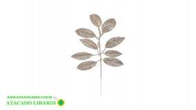 FOLHA C/GLITTER 40CM CHAMPANHE 98105002 