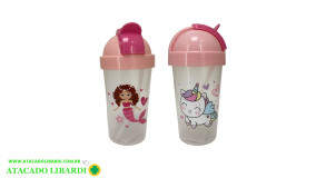 COPO PLAST 330ML C/CANUDO F0037