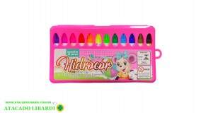 CANETA HIDROCOR 12PCS COLOR PEN HE40307
