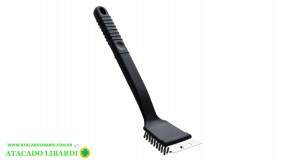 ESCOVA LIMPA GRELHA ACO 30CM C/CABO DR0021