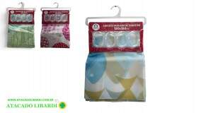 CORTINA BOX 180X180CM POLIESTER ACETINADO C/GANCHOS FUT109