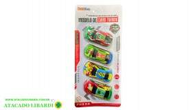 BLISTER CARRO COLECAO 4PCS GK2386
