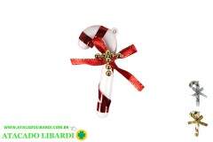 ENFEITE PENDENTE 7CM BENGALA 6PCS COLOR TD272